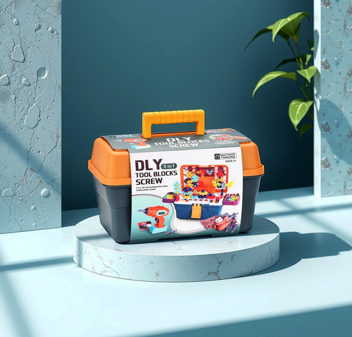 Little Engineer's Ultimate Toolbox - 298pc STEM Building Set with Electric Drill