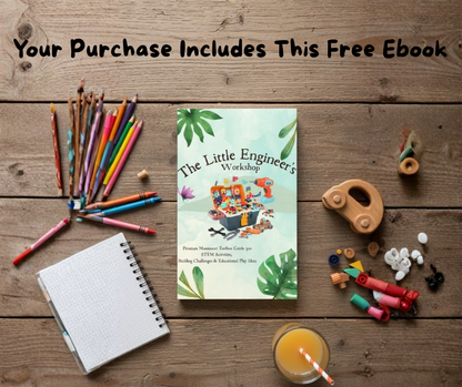 Little Engineer's Ultimate Toolbox - 298pc STEM Building Set with Electric Drill